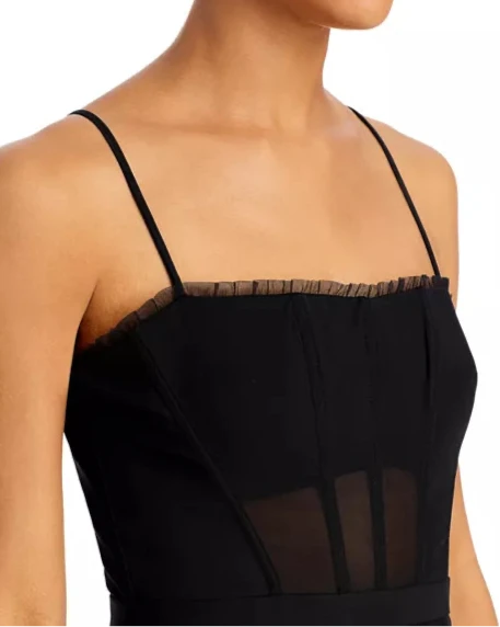 BCBGMAXAZRIA Tulle Corset Essential Gown