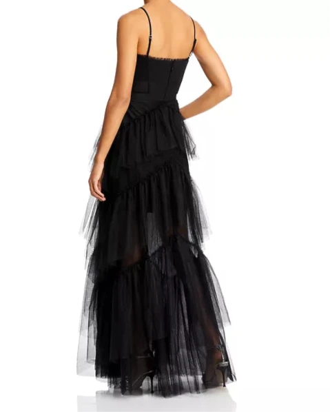 BCBGMAXAZRIA Tulle Corset Essential Gown